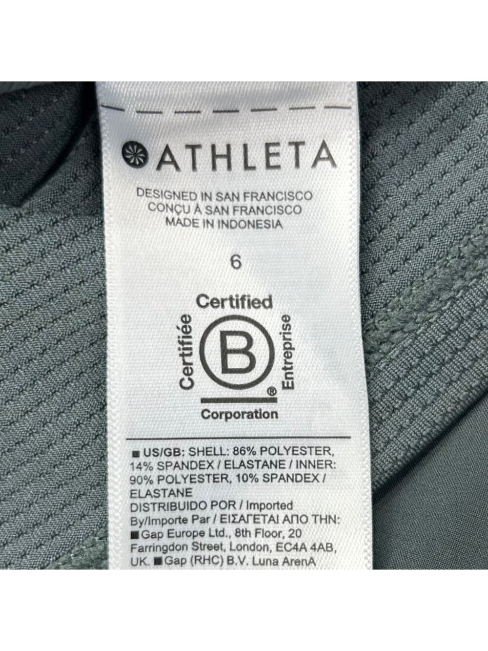 ATHLETA Soho Skort Women's 6 Green Pockets Active - Picture 11 of 14